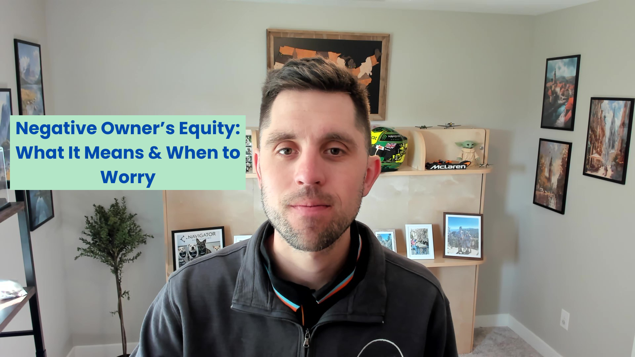 Therapy practice owner reviewing balance sheet showing negative owner's equity