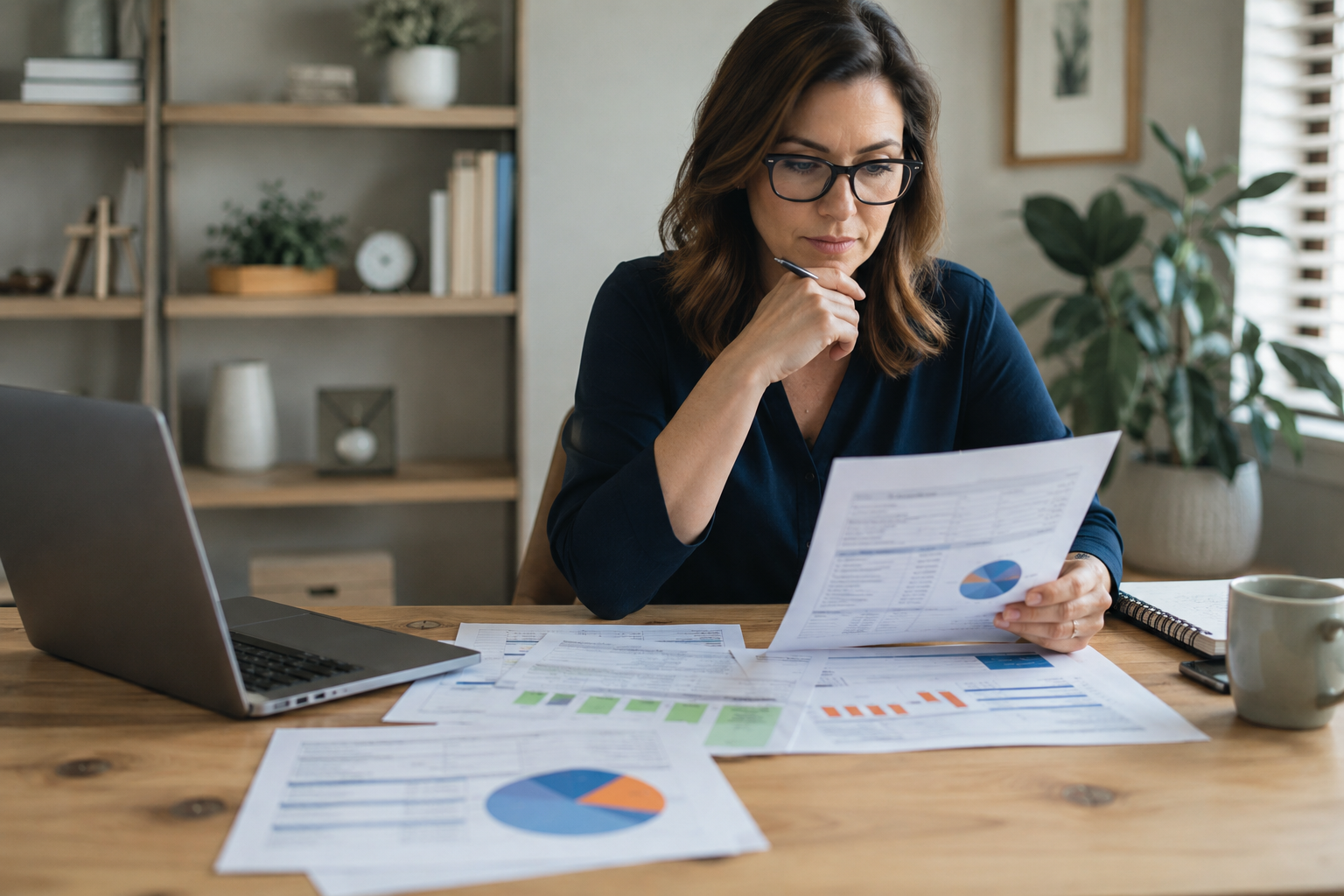 Therapy practice owner reviewing the financials of opening a second location for your therapy practice.